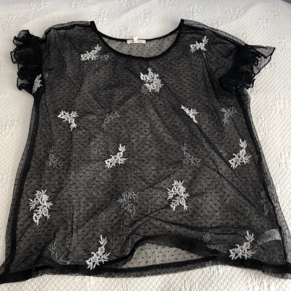 Sheer Black Shirt